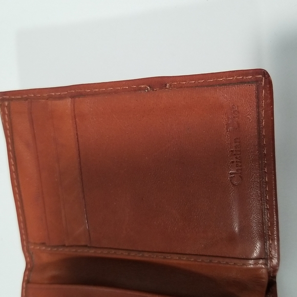 Vintage Christian Dior Trifold Leather Wallet - Picture 5 of 12